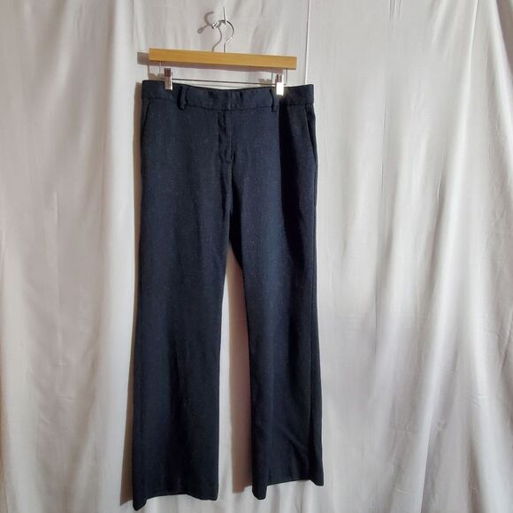 Ann Taylor Dark Gray Flare Leg Dress Pants Size 8 - Picture 1 of 5